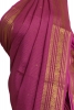 Pure Checks Butta Zari Mysore Crepe Silk Saree